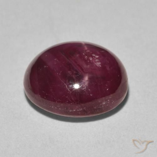 9,17 ctw natürlicher Mittelrot Sternrubin, Oval, Lichtundurchlässig
