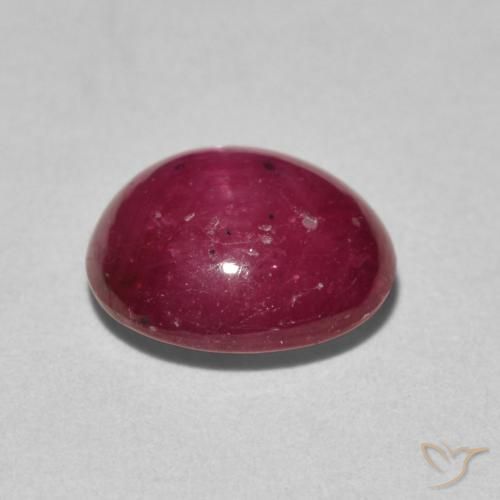 9,17 ctw natürlicher Tiefrot Sternrubin, Oval, Lichtundurchlässig