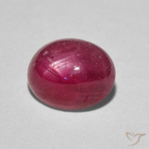 9,17 ctw natürlicher Rosaig-rot Sternrubin, Oval, Lichtundurchlässig
