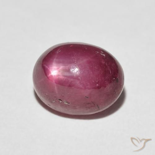 9,17 ctw natürlicher Mittelrot Sternrubin, Oval, Lichtundurchlässig