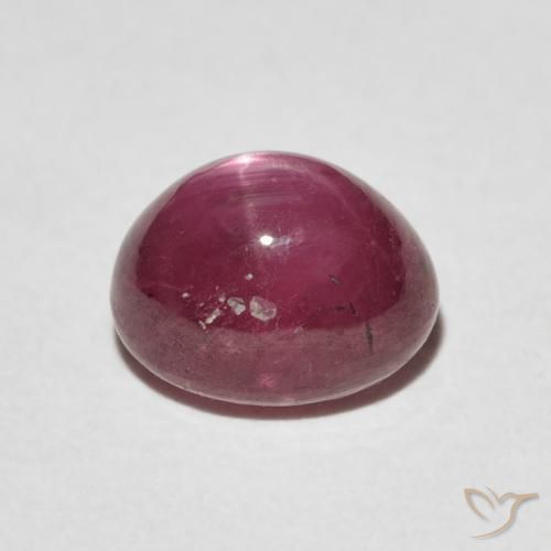 9,17 ctw natürlicher Mittelrot Sternrubin, Oval, Lichtundurchlässig