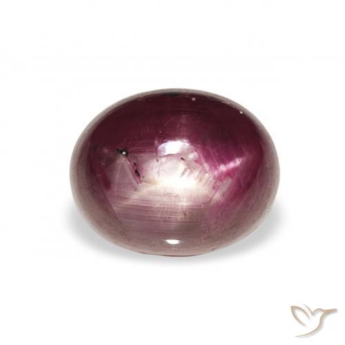 3.21ct Mittelviolett Sternrubin, Oval, Lichtundurchlässig