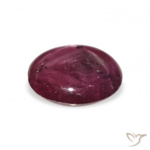 9,17 ctw natürlicher Medium Dark-Purple Sternrubin, Oval, Lichtundurchlässig