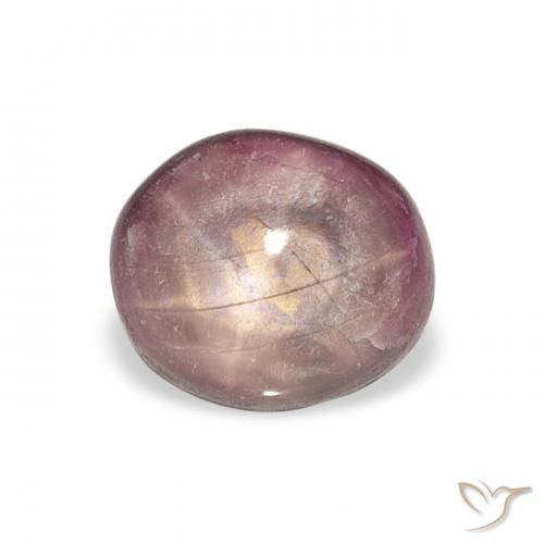 4.41ct Natürlicher Medium Dark-Purple Sternrubin, Oval, Lichtundurchlässig