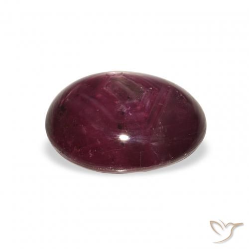 9,17 ctw natürlicher Medium Dark-Purple Sternrubin, Oval, Lichtundurchlässig
