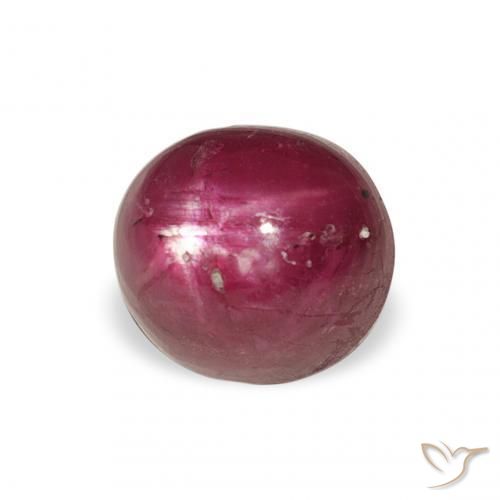 9,17 ctw natürlicher Magenta-Rosa Sternrubin, Oval, Lichtundurchlässig