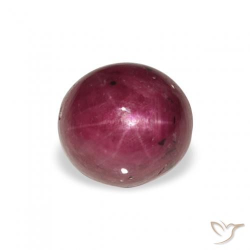 3.15ct Natürlicher Magenta-Rosa Sternrubin, Oval, Lichtundurchlässig
