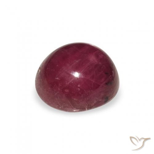 9,17 ctw natürlicher Magenta-Rosa Sternrubin, Oval, Lichtundurchlässig