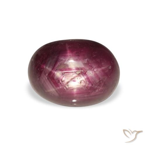 6.23ct Natürlicher Rosaig-lila Sternrubin, Oval, Lichtundurchlässig