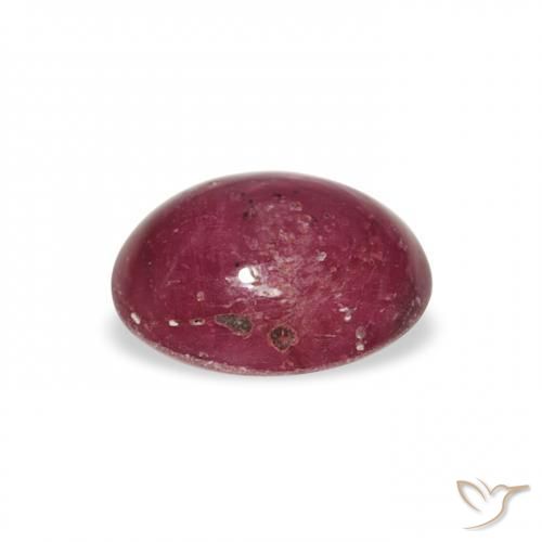 9,17 ctw natürlicher Rosa Beere Lila Sternrubin, Oval, Lichtundurchlässig