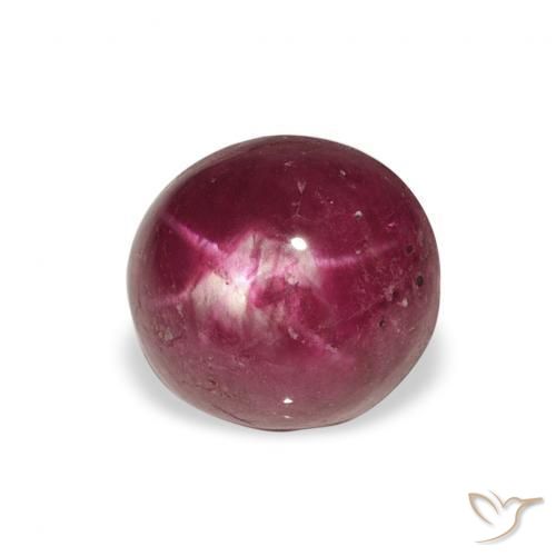 9,17 ctw natürlicher Tiefes Magenta Sternrubin, Oval, Lichtundurchlässig