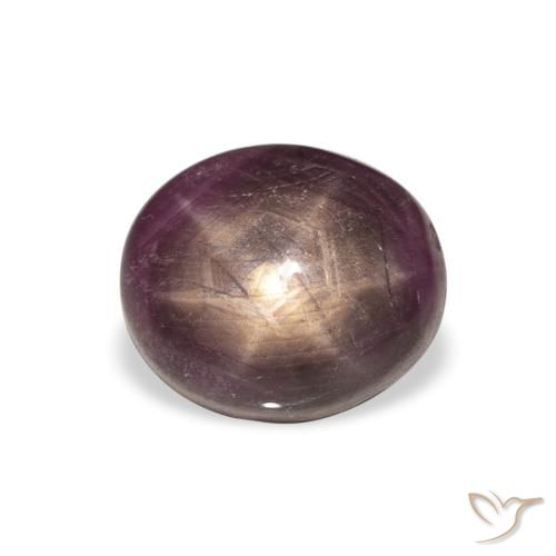 6.28ct Natürlicher Medium Dark-Purple Sternrubin, Oval, Lichtundurchlässig