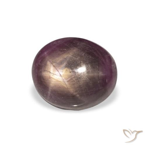 9,17 ctw natürlicher Medium Dark-Purple Sternrubin, Oval, Lichtundurchlässig