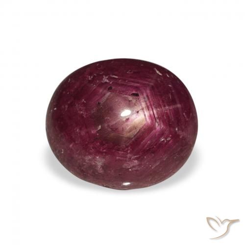 3.62ct Natürlicher tiefrot Sternrubin, Oval, Lichtundurchlässig