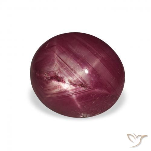 9,17 ctw natürlicher Weinrot Sternrubin, Oval, Lichtundurchlässig