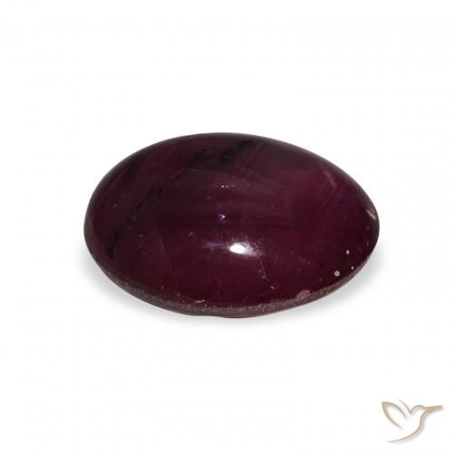 9,17 ctw natürlicher Weinrot Sternrubin, Oval, Lichtundurchlässig
