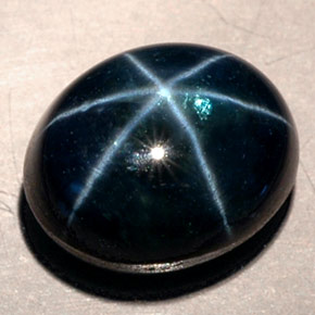 11,53 ctw natürlicher blauer Stern-Saphir, Oval Schliff, Lichtdurchlässig