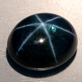 11,53 ctw natürlicher blauer Stern-Saphir, Oval Schliff, Lichtdurchlässig