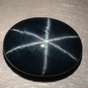 14,60 ctw natürlicher blauer Stern-Saphir, Oval Schliff, Lichtundurchlässig