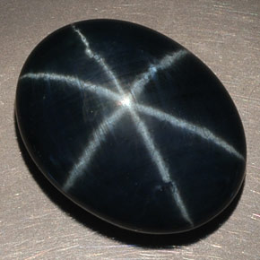 14,60 ctw natürlicher blauer Stern-Saphir, Oval Schliff, Lichtundurchlässig