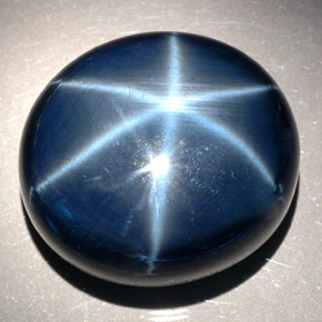 9,17 ctw natürlicher Blau Stern-Saphir, Oval Schliff, Lichtundurchlässig