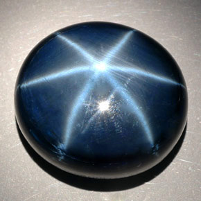 9,17 ctw natürlicher Blau Stern-Saphir, Oval Schliff, Lichtundurchlässig