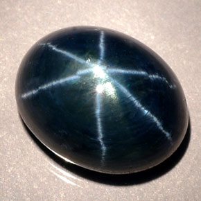 9,17 ctw natürlicher Blau Sternsaphir, Oval Schliff, Lichtdurchlässig