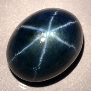 9,17 ctw natürlicher Blau Sternsaphir, Oval Schliff, Lichtdurchlässig