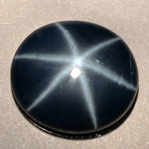 5,38 ctw natürlicher blauer Stern-Saphir, Oval Schliff, Lichtundurchlässig