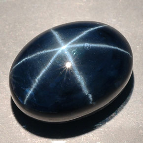 16,77 ctw natürlicher blauer Stern-Saphir, Oval Schliff, Lichtundurchlässig