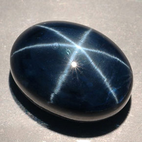 16,77 ctw natürlicher blauer Stern-Saphir, Oval Schliff, Lichtundurchlässig