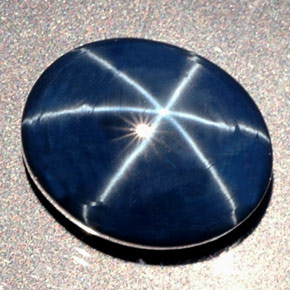 16,41 ctw natürlicher blauer Stern-Saphir, Oval Schliff, Lichtundurchlässig