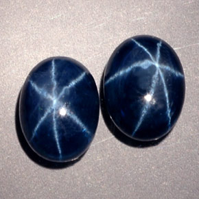  ct natürliche blauer Stern-Saphir-Edelsteine, Oval Schliff, Lichtdurchlässig