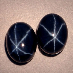  ct natürliche blauer Stern-Saphir-Edelsteine, Oval Schliff, Lichtundurchlässig