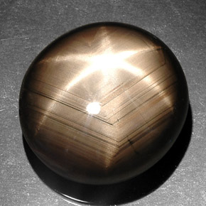 41,92 ctw natürlicher schwarzer Stern-Saphir, Oval Schliff, Lichtundurchlässig