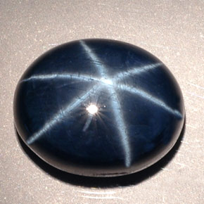 19,63 ctw natürlicher blauer Stern-Saphir, Oval Schliff, Lichtundurchlässig