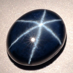 19,63 ctw natürlicher blauer Stern-Saphir, Oval Schliff, Lichtundurchlässig