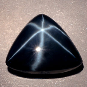 13,29 ctw natürlicher blauer Stern-Saphir, Transparent, Transparent / Lichtdurchlässig