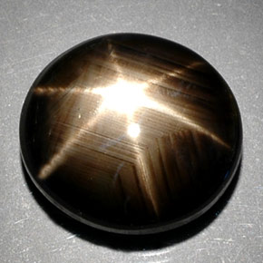 10,29 ctw natürlicher schwarzer Stern-Saphir, Oval Schliff, Lichtundurchlässig