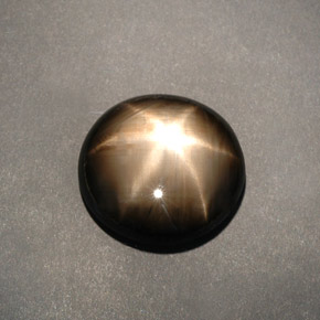 12,04 ctw natürlicher schwarzer Stern-Saphir, Oval Schliff, Lichtundurchlässig