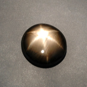 12,04 ctw natürlicher schwarzer Stern-Saphir, Oval Schliff, Lichtundurchlässig