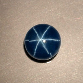 1,46 ctw natürlicher blauer Stern-Saphir, Rundschliff, Lichtundurchlässig