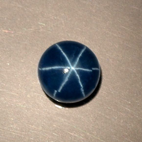 1,46 ctw natürlicher blauer Stern-Saphir, Rundschliff, Lichtundurchlässig