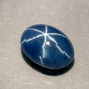 1,01 ctw natürlicher blauer Stern-Saphir, Transparent, Transparent / Lichtdurchlässig