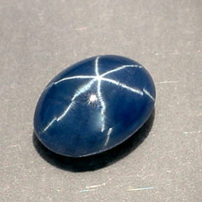 1,01 ctw natürlicher blauer Stern-Saphir, Transparent, Transparent / Lichtdurchlässig