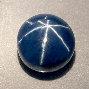 4,18 ctw natürlicher blauer Stern-Saphir, Transparent, Transparent / Lichtdurchlässig