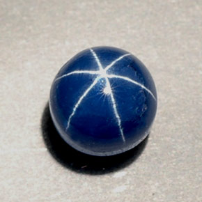 1,89 ctw natürlicher blauer Stern-Saphir, Rundschliff, Lichtundurchlässig