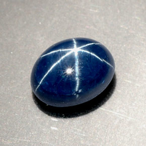 2,86 ctw natürlicher blauer Stern-Saphir, Oval Schliff, Lichtundurchlässig