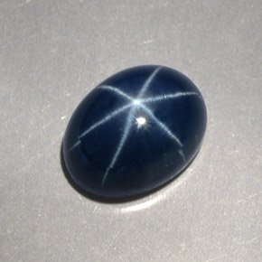 2,52 ctw natürlicher blauer Stern-Saphir, Oval Schliff, Lichtundurchlässig