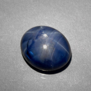 9,17 ctw natürlicher Blau Sternsaphir, Oval Schliff, Lichtundurchlässig